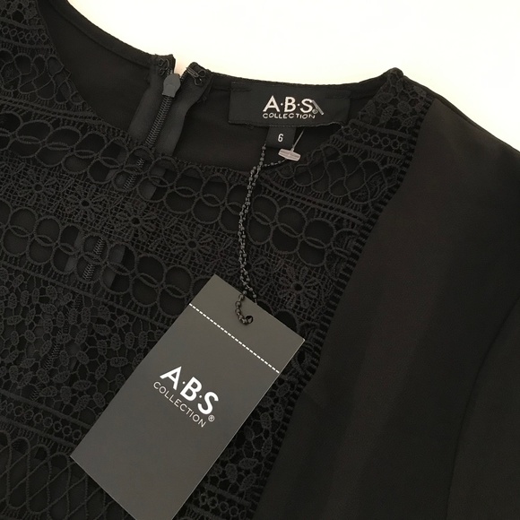 ABS Collection Black Long Sleeve Dress - Picture 4 of 9